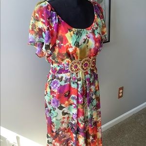 Beautiful floral print dress